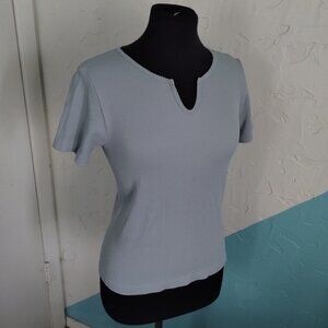 Bloom Seasons Curvy Baby Blue Top